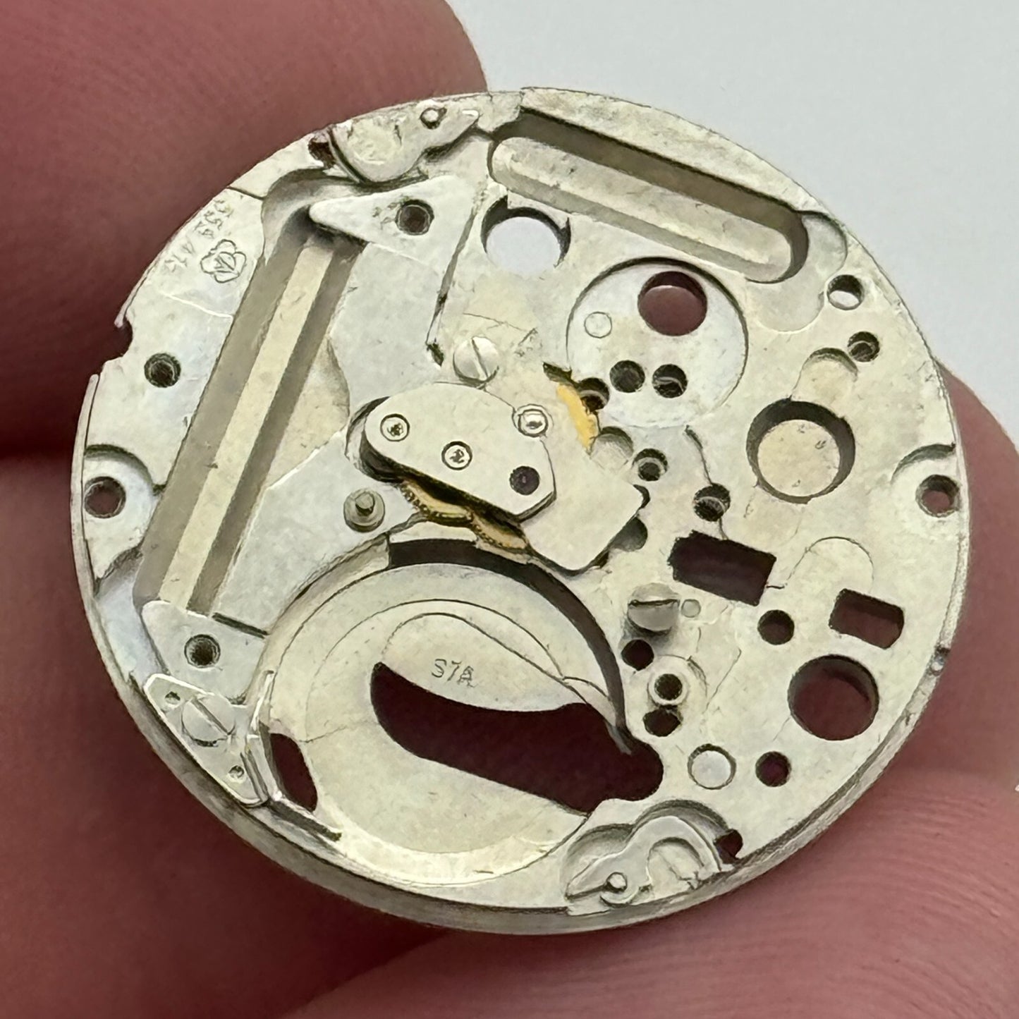23.8mm ETA 555.415 Swiss 1 Jewel Quartz Partial Watch Movement Vintage PARTS