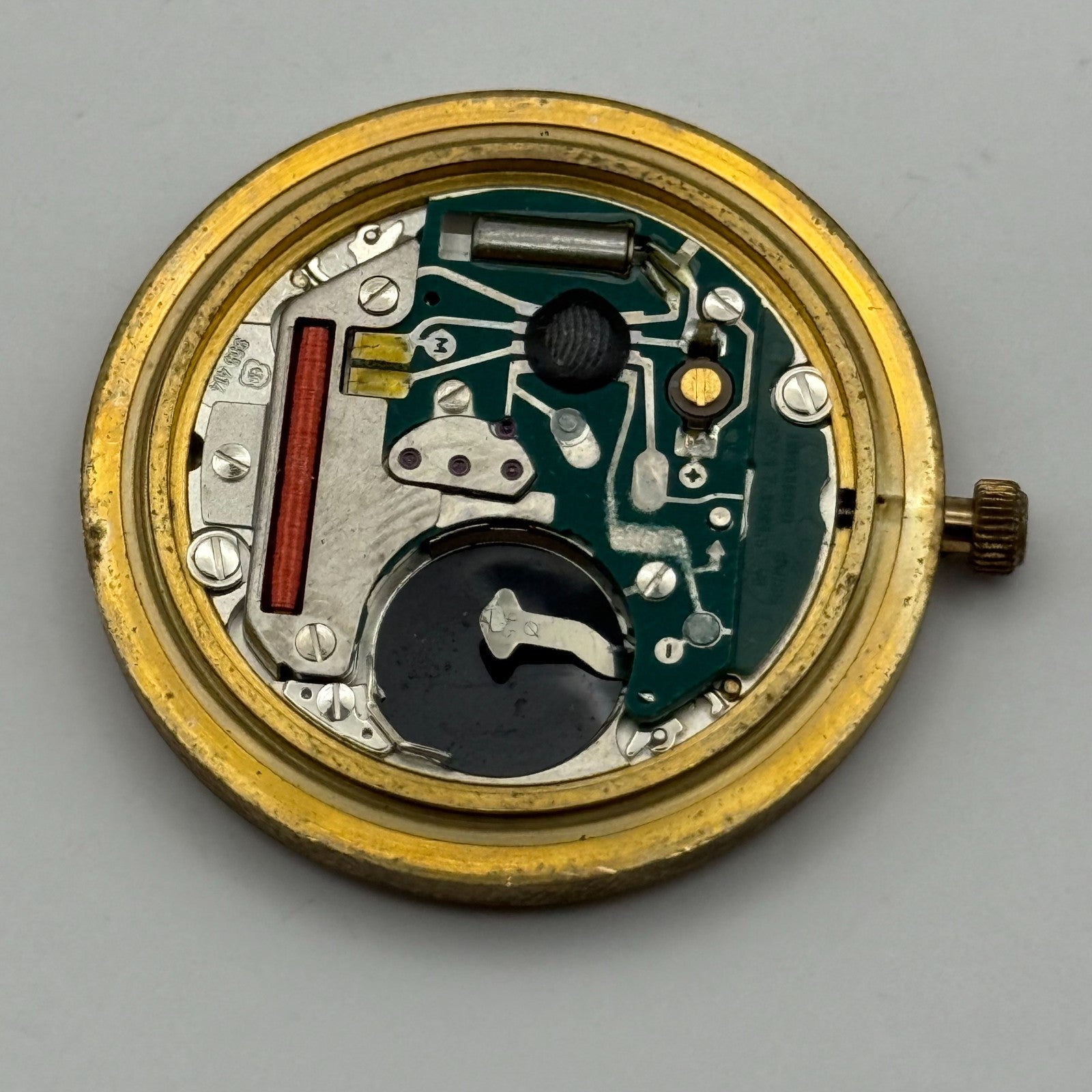 ETA 955.414 Quartz Watch Movement Rotary Date Vintage Swiss Parts Repair 30.9mm
