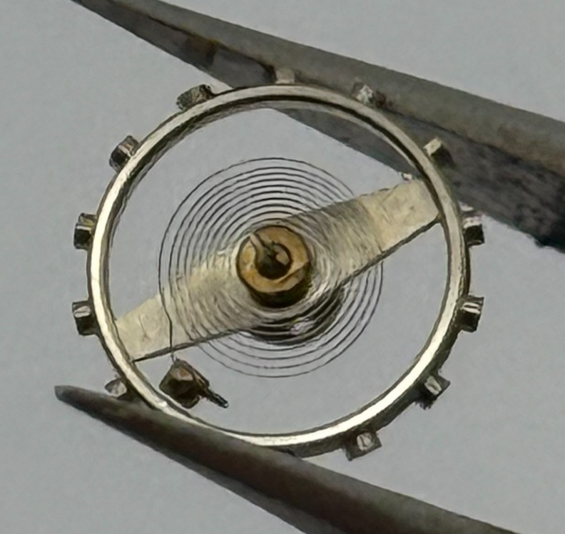 EB 1225 Balance Wheel Complete And Spring 5¼’’’ 112 M Watch Movement Parts NOS