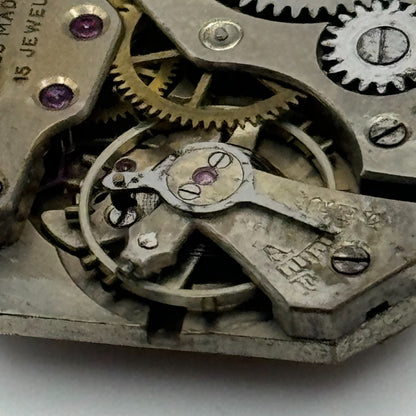 20.7mm Kendal & Dent Rotary Maximus Rare Tank Watch Movement Manual Wind PARTS