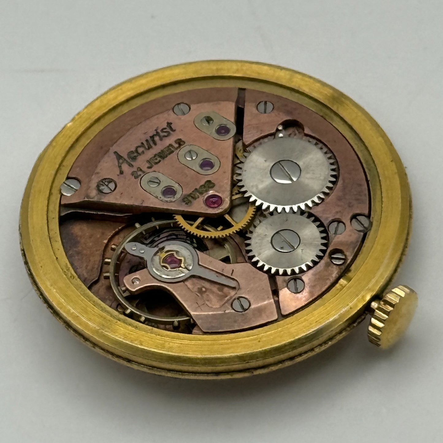ETA 2390 Watch Movement Accurist Manual Wind Vintage Swiss Parts Repair 29.5mm