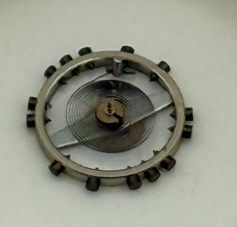 FEF 6600 Balance Wheel Complete And Spring  Inca 1181 M Watch Movement Parts NOS
