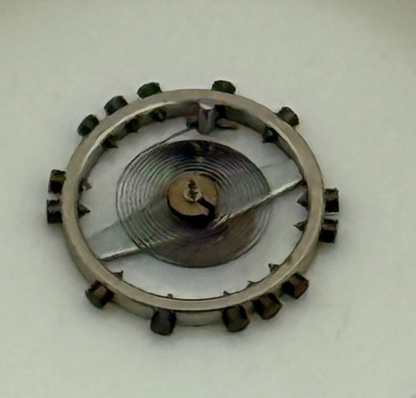 FEF 6600 Balance Wheel Complete And Spring  Inca 1181 M Watch Movement Parts NOS