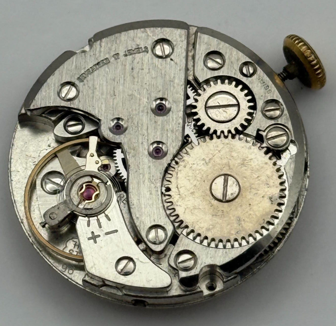 Ava FHF ST 96 Watch Movement Running Manual Wind Vintage Parts Repair 25.9mm