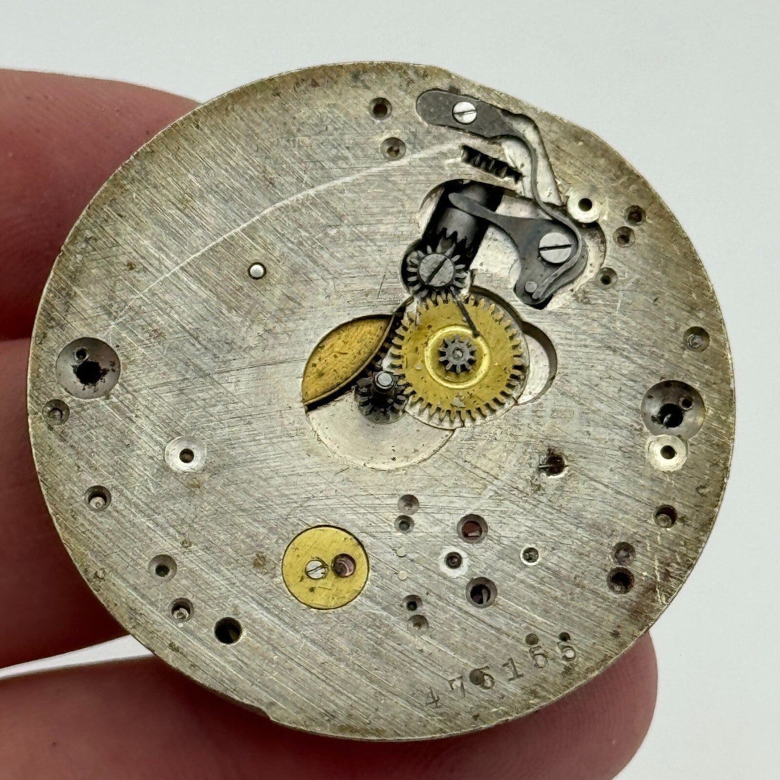 43mm Unidentified 15 Jewels Swiss Vintage Pocket Watch Movement PARTS SPARES