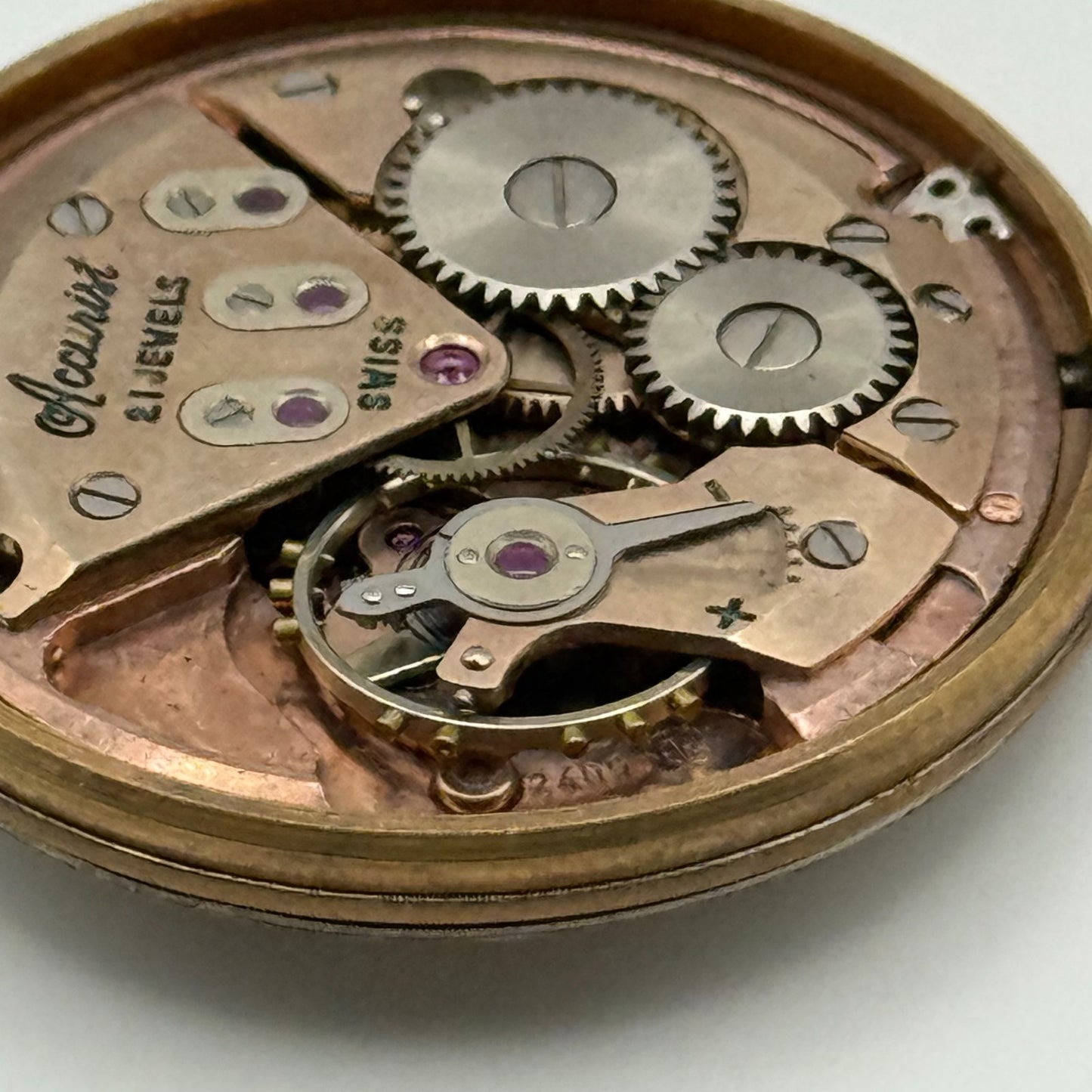 ETA 2409 Watch Movement Accurist Manual Wind Vintage Swiss Parts Repair 29.4mm