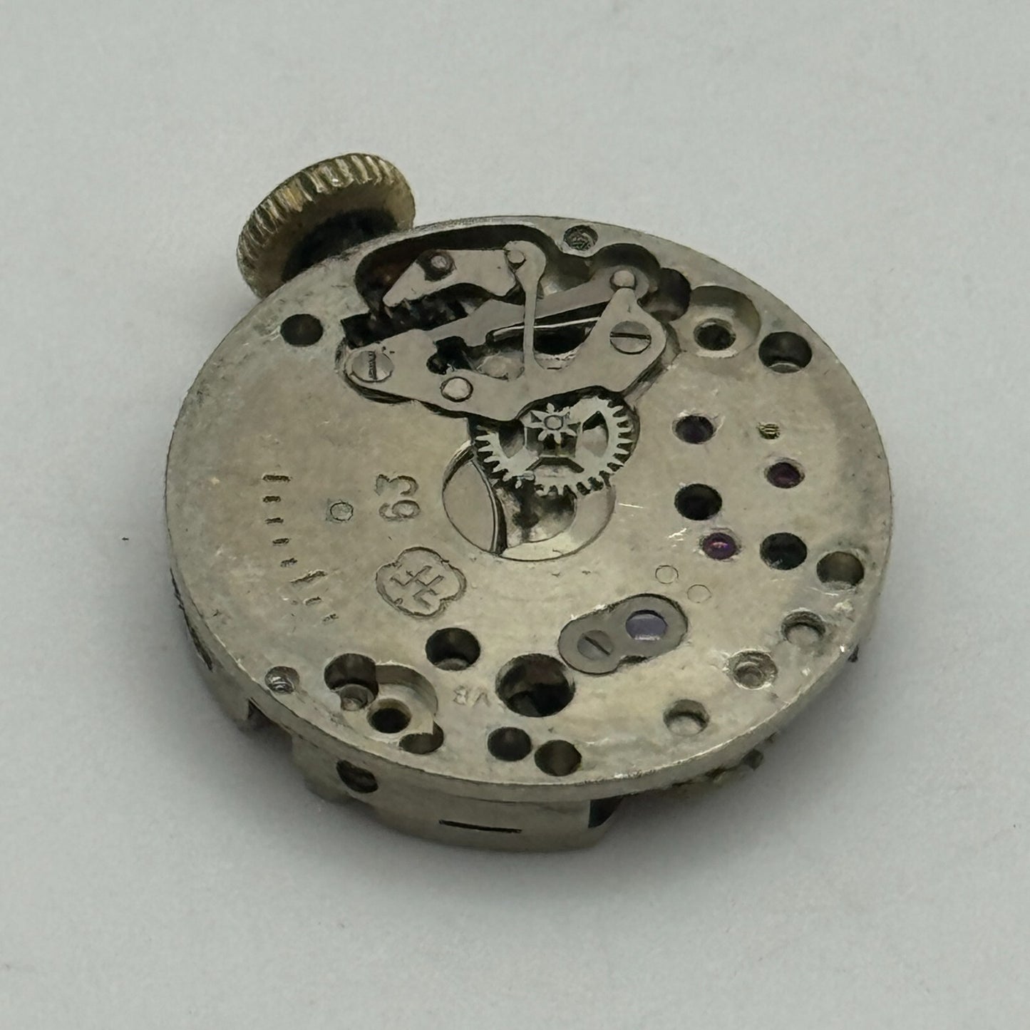 19.6mm Rone 877 FHF 63 Balance Ok Manual Wind Swiss Watch Movement PARTS SPARES