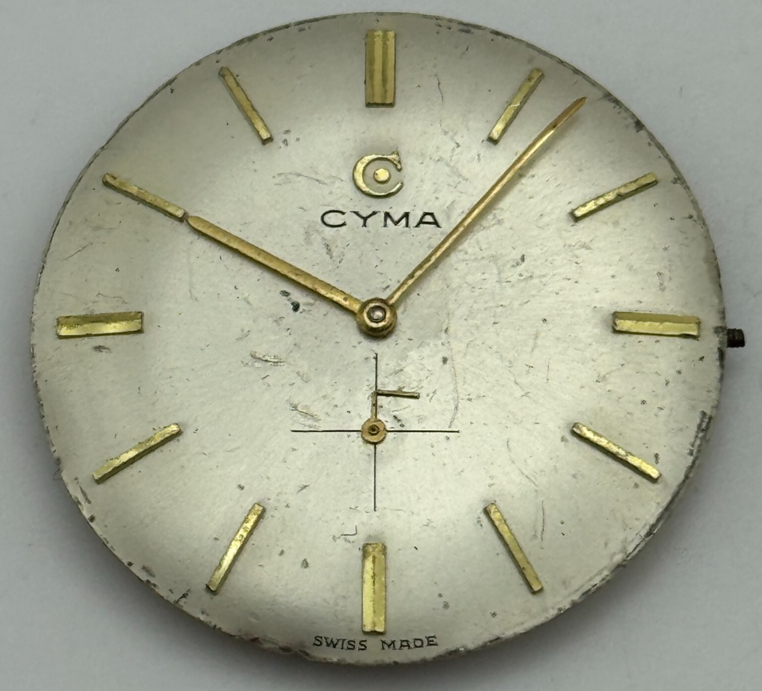 29.4mm Tavannes Cyma R474.2 Manual Wind Watch Movement Vintage Swiss PARTS SPARE