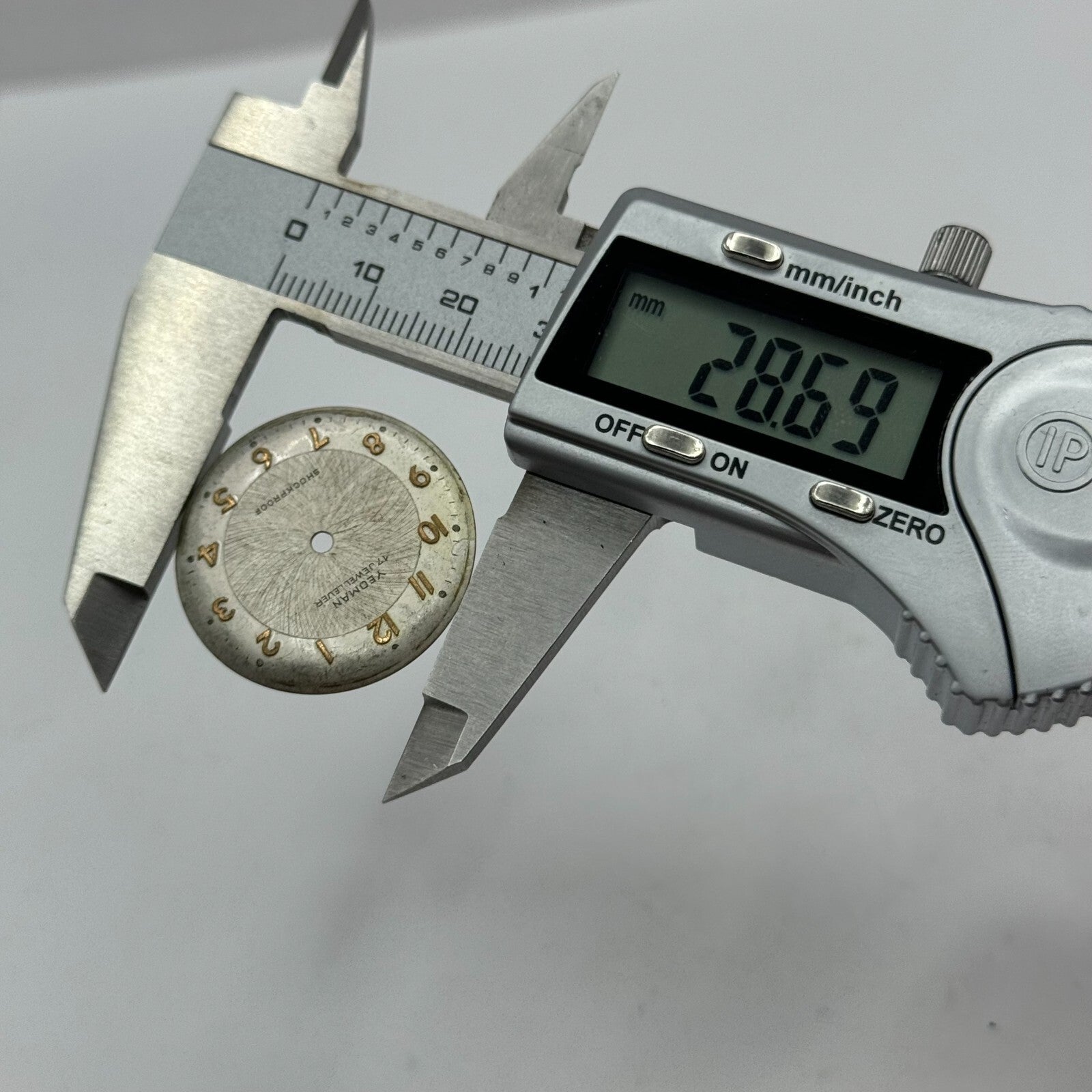 25.8mm Yeoman Mens HB Hermann Becker 1161 Manual Wind Watch Movement PARTS SPARE