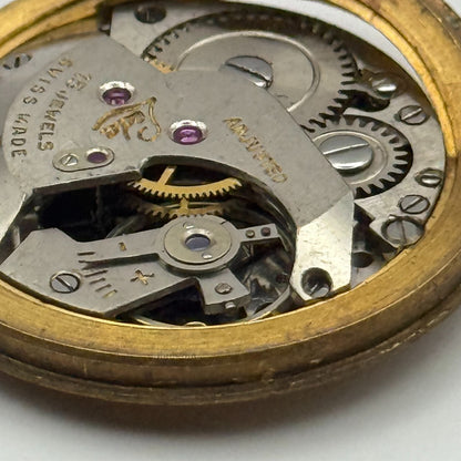 Loda Watch Movement Manual Wind Vintage Swiss 15 Jewels Parts Repair Spares 29mm