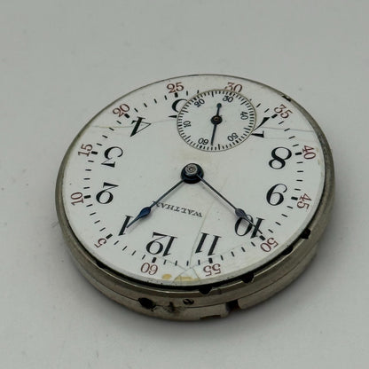 Waltham Grade 310 Model 1900 American Watch Movement 3/0s Parts Repair