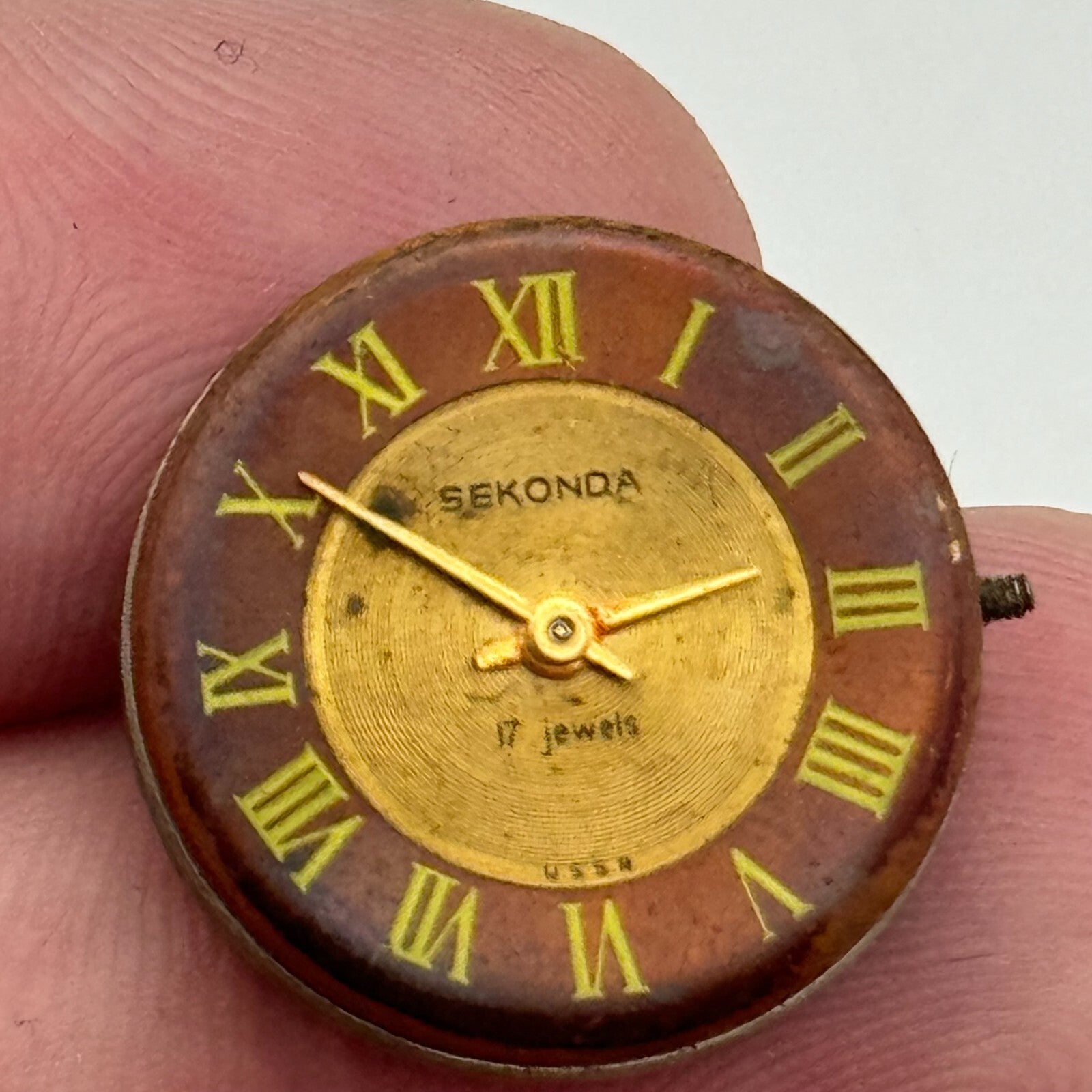 13.5mm Ladies Sekonda Cal 1601 Soviet Manual Wind Watch Movement Vintage PARTS