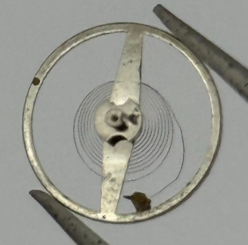 Oris 585 Balance Wheel Complete And Spring 198 M Ord + Kif Watch Movement Parts