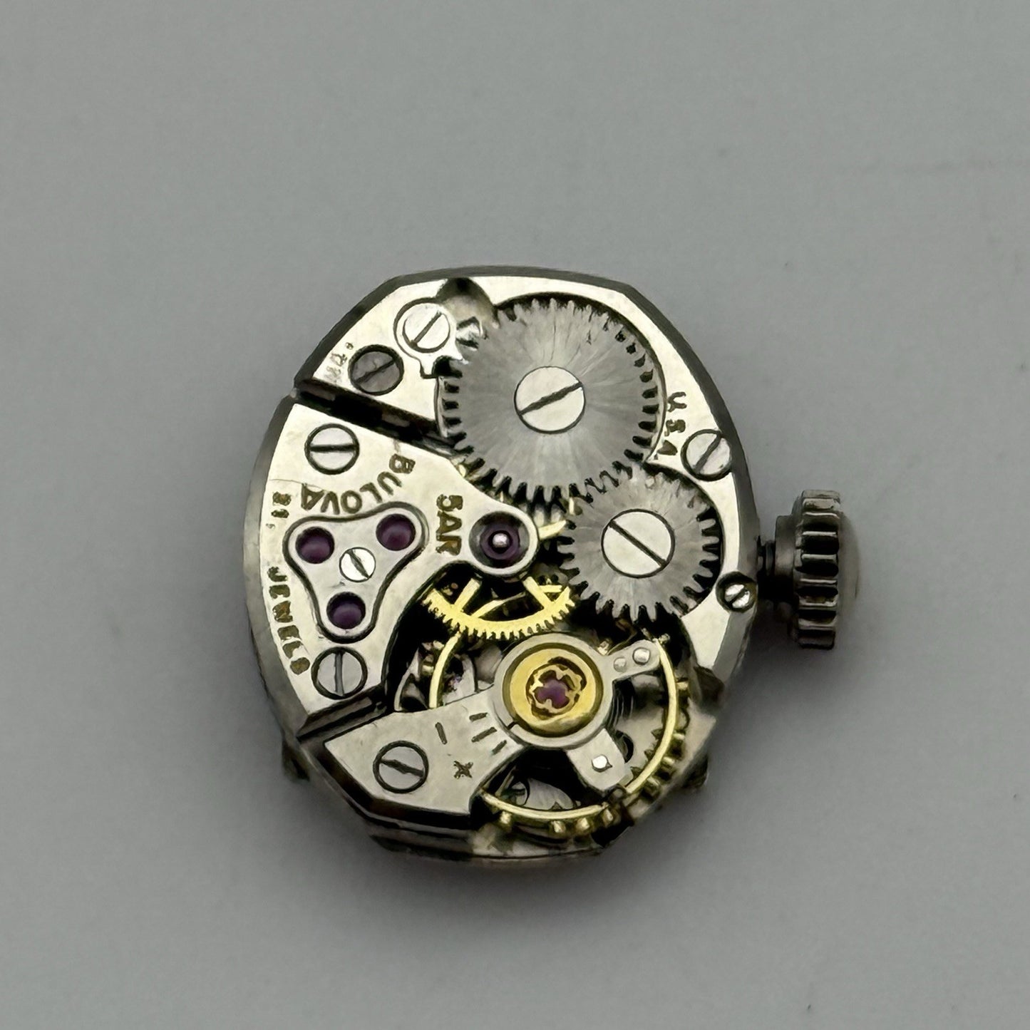 13.1mm Running Vintage Ladies Bulova 5AR Manual Wind Swiss Watch Movement PARTS
