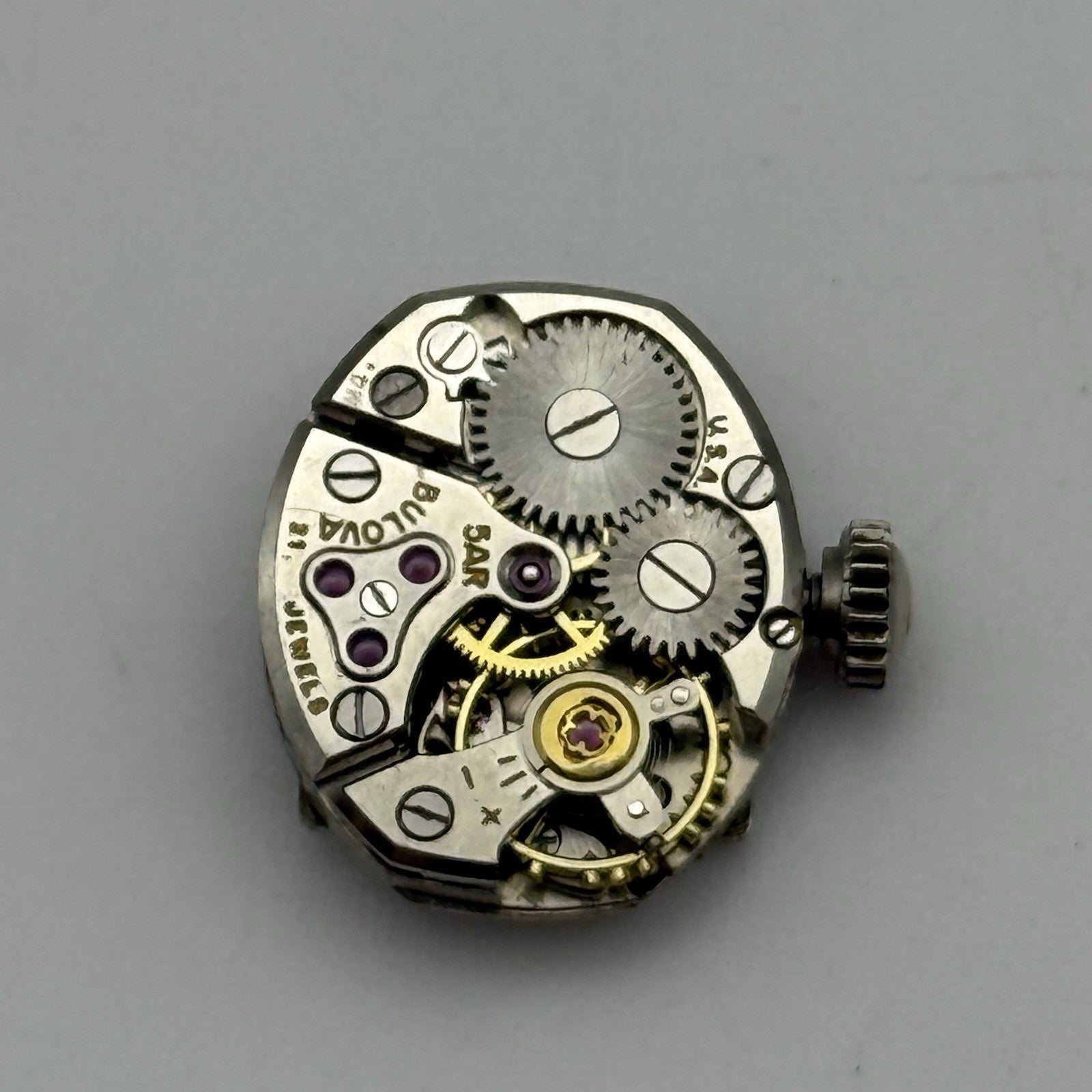 13.1mm Running Vintage Ladies Bulova 5AR Manual Wind Swiss Watch Movement PARTS