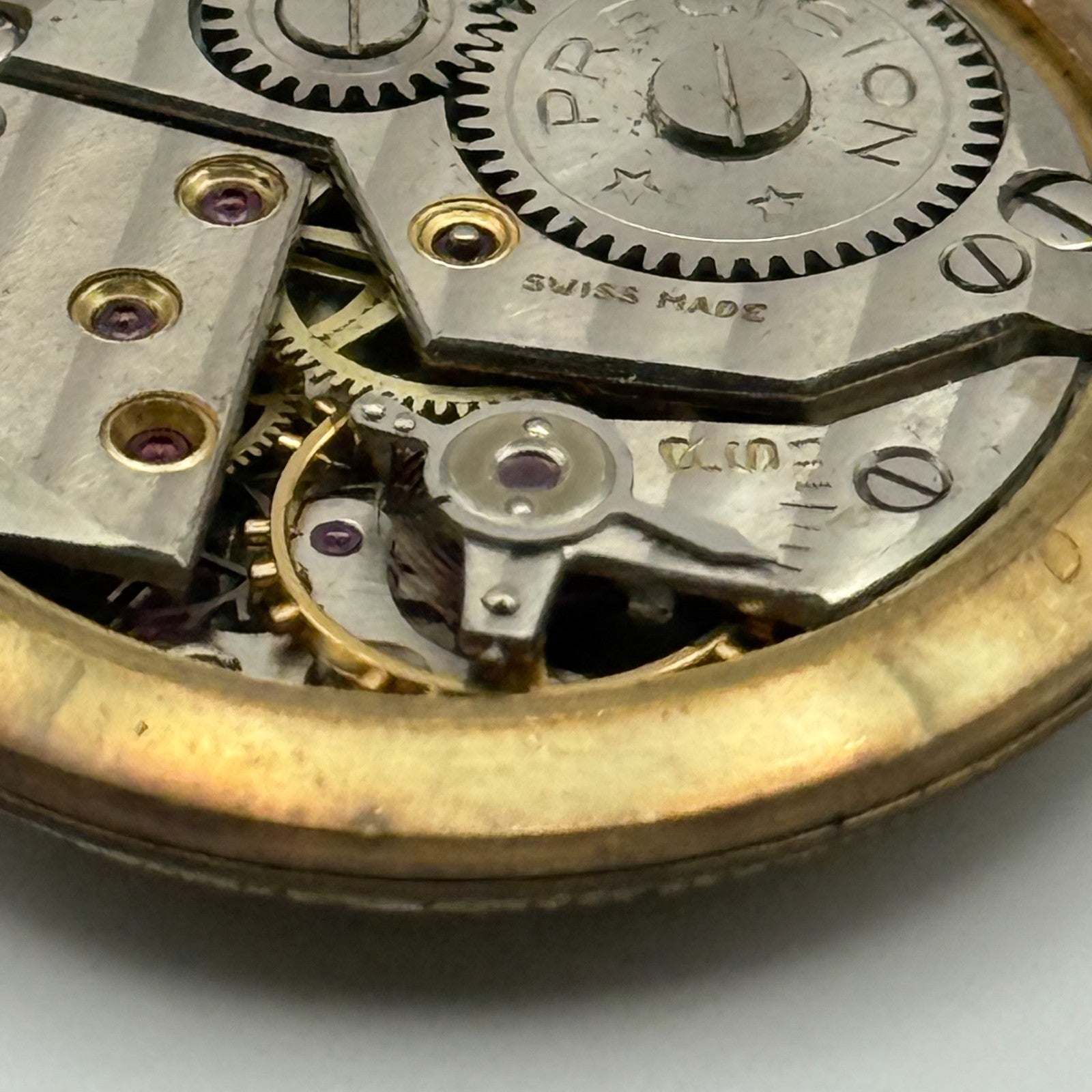 Mappin & Webb Precision Watch Movement Manual Wind Vintage Parts Repair 29.6mm