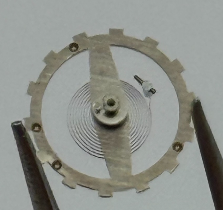 Brac 2051 Balance Wheel Complete And Spring 5¼’’’ 975 M Watch Movement Parts NOS