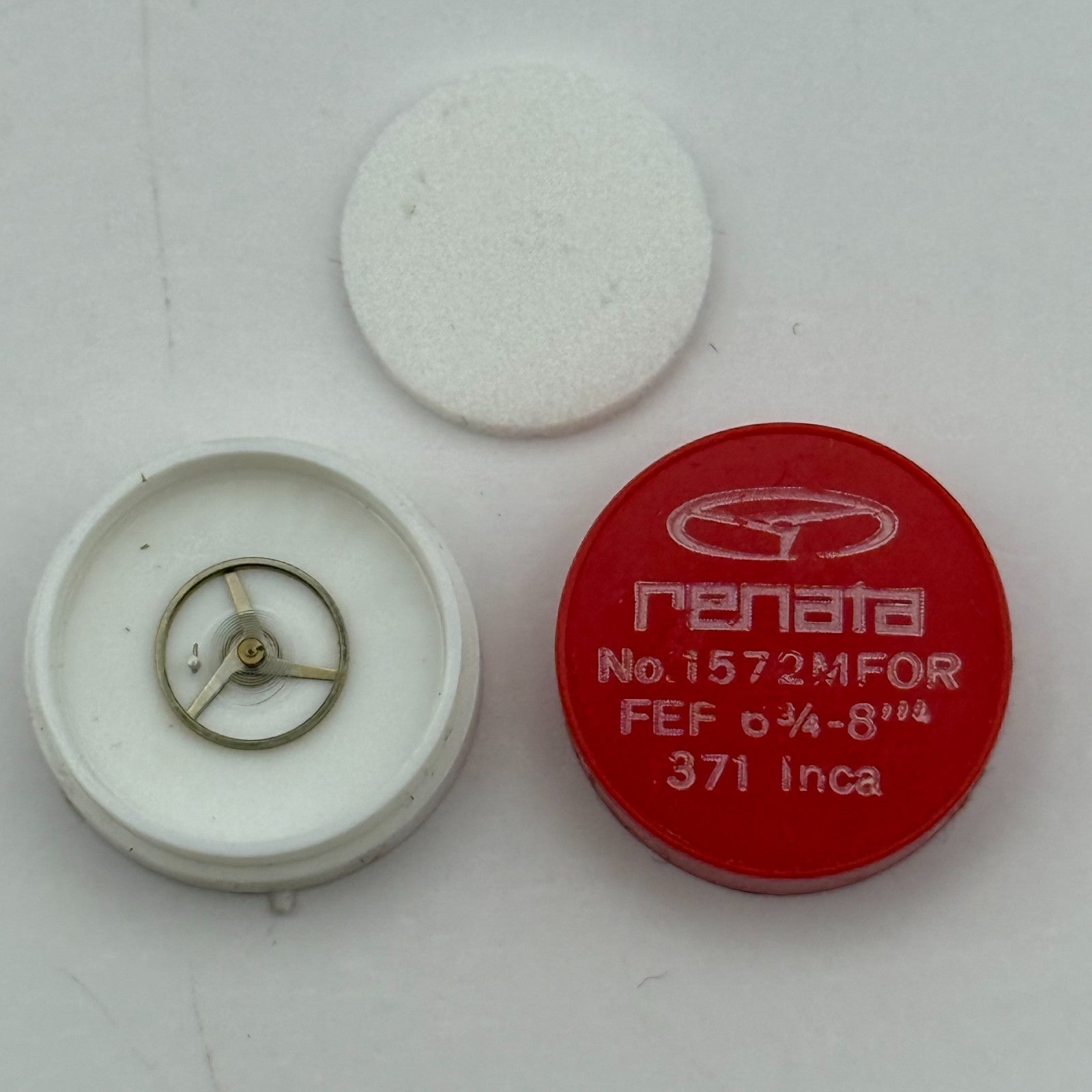 FEF 371 Balance Wheel Complete And Spring 6 3/4-8''' 1572 M Watch Movement Parts