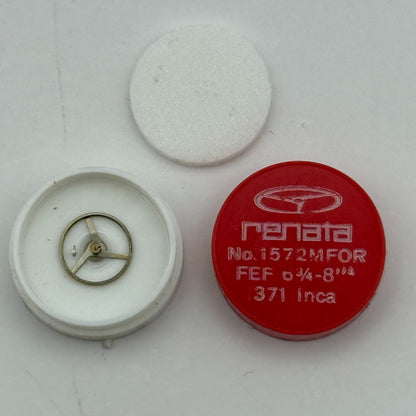 FEF 371 Balance Wheel Complete And Spring 6 3/4-8''' 1572 M Watch Movement Parts