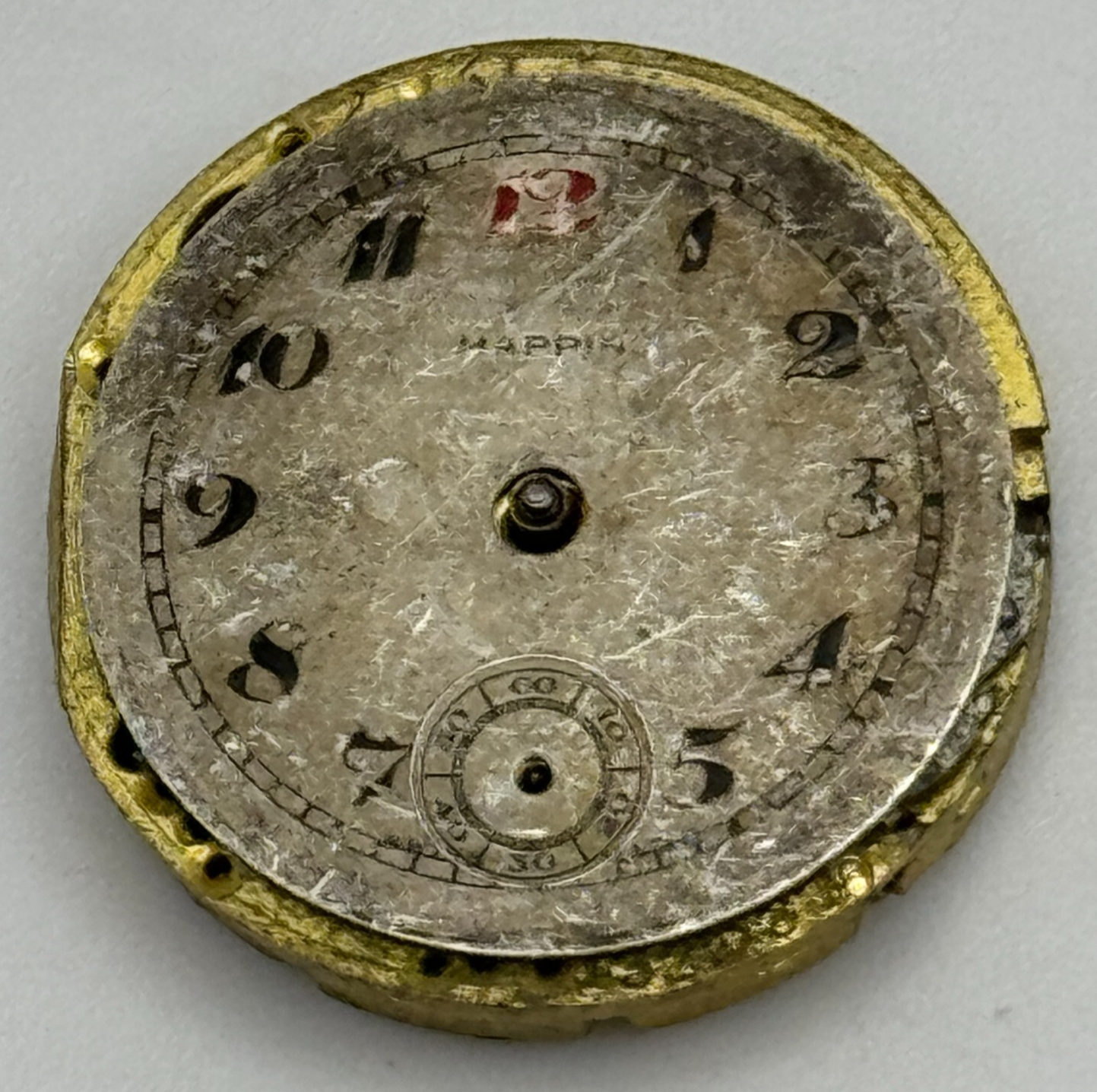 19.8mm Mappin 18 Jewels Sub Seconds Manual Wind Trench Watch Movement PARTS