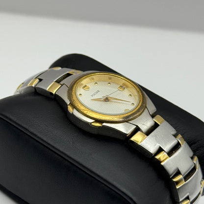 Vintage Pulsar Quartz Watch V701-X316 Two Tone Bracelet Working New Battery 27m