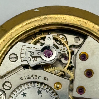 Majex Trebex 15 Jewels Watch Movement Manual Wind Vintage Parts Repair 32.9mm