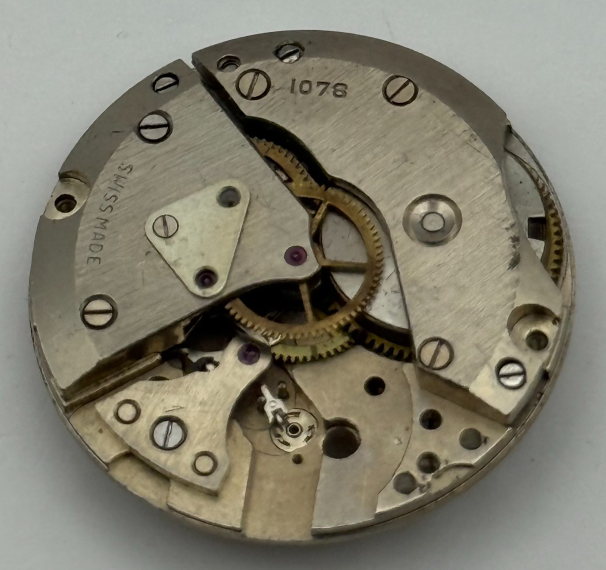 Larex Cal 1078 Watch Movement Manual Wind Vintage Swiss Parts Repair 23.6mm