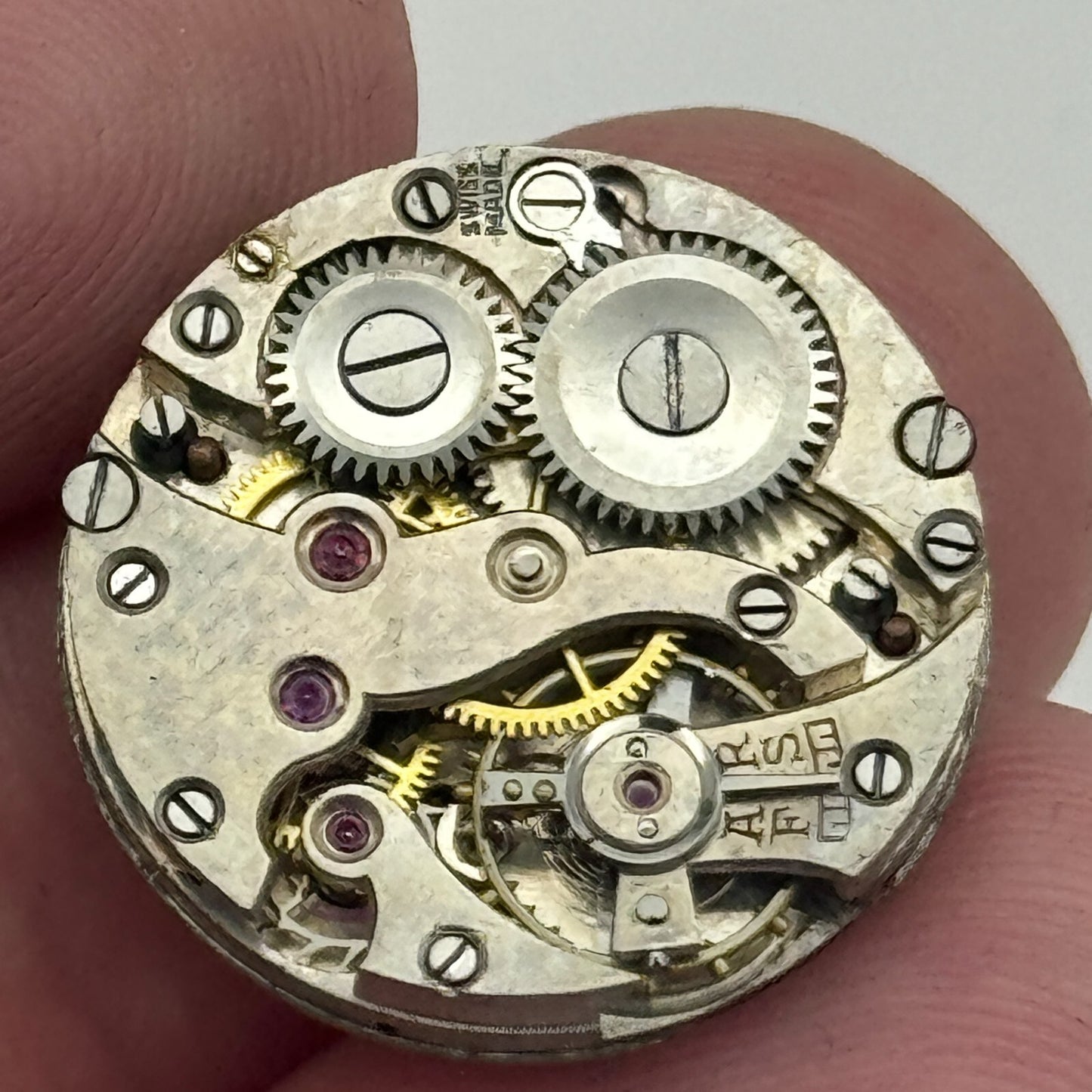 19.7mm Balance Ok Roman Numerals Swiss Bullseye Dial Trench Manual Wind PART