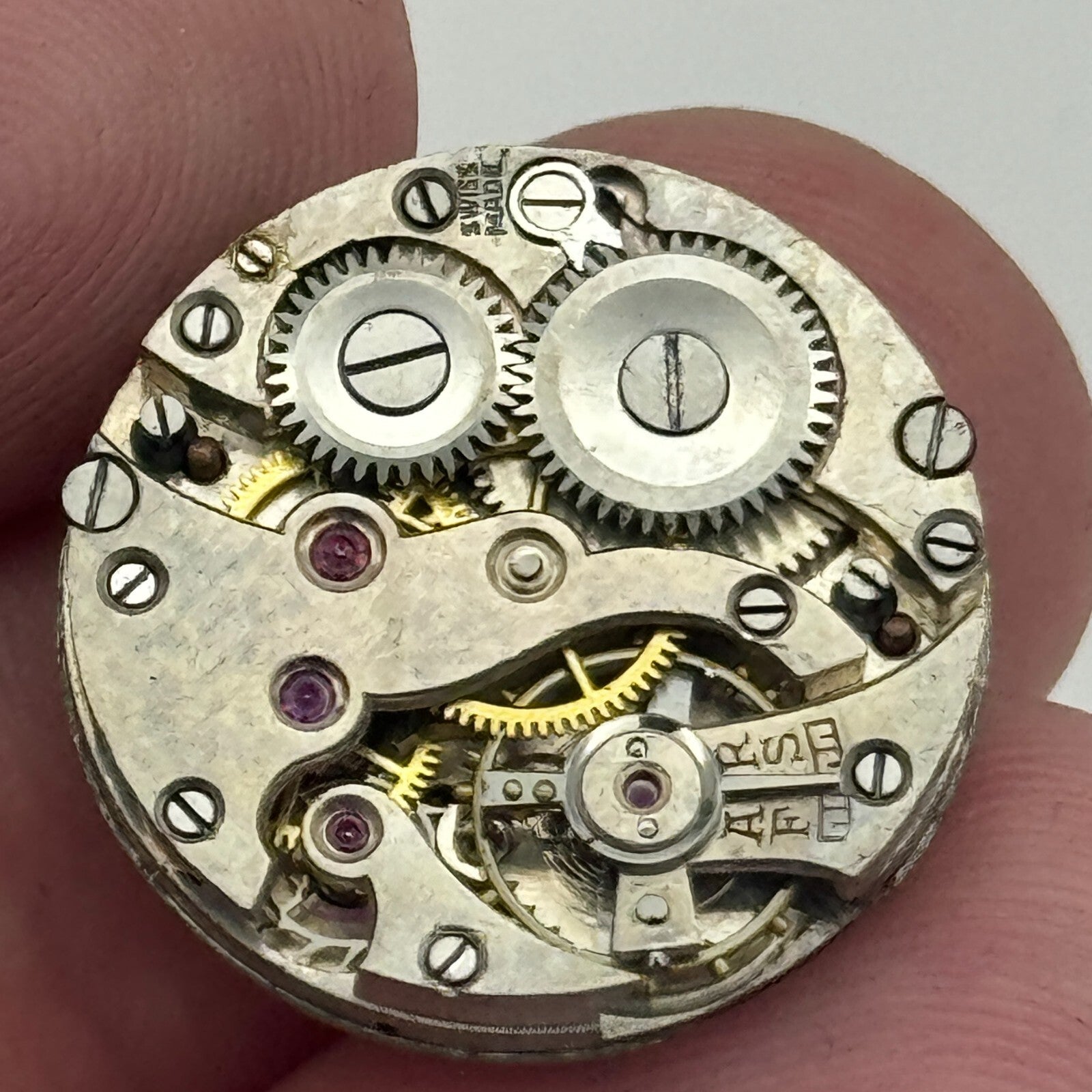 19.7mm Balance Ok Roman Numerals Swiss Bullseye Dial Trench Manual Wind PART