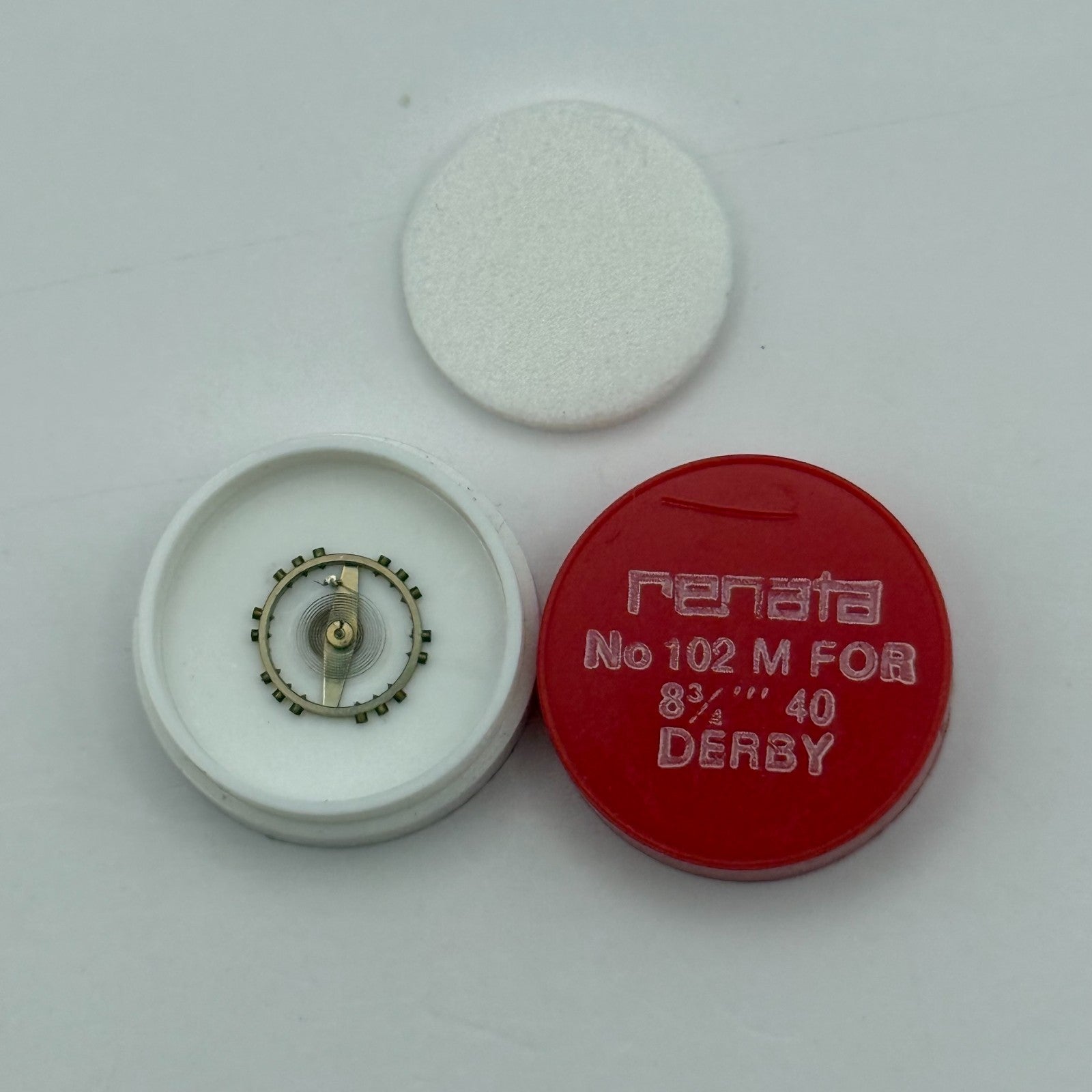 Derby 40 Balance Wheel Complete And Spring 8 3/4’’’ 102 M Watch Movement Parts