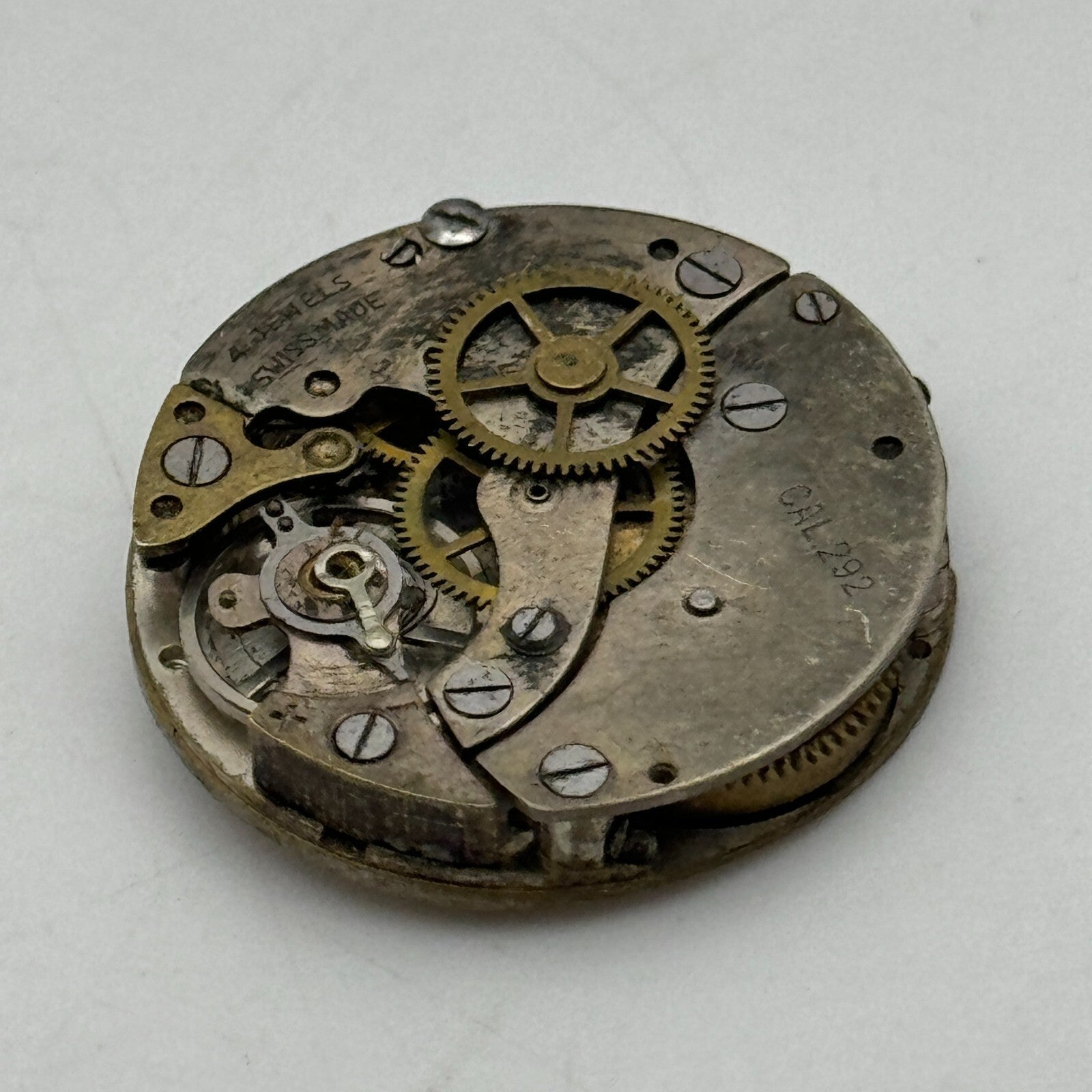 23.9mm Oris Cal 292 Swiss 4 Jewel Manual Wind Watch Movement Swiss Vintage PARTS