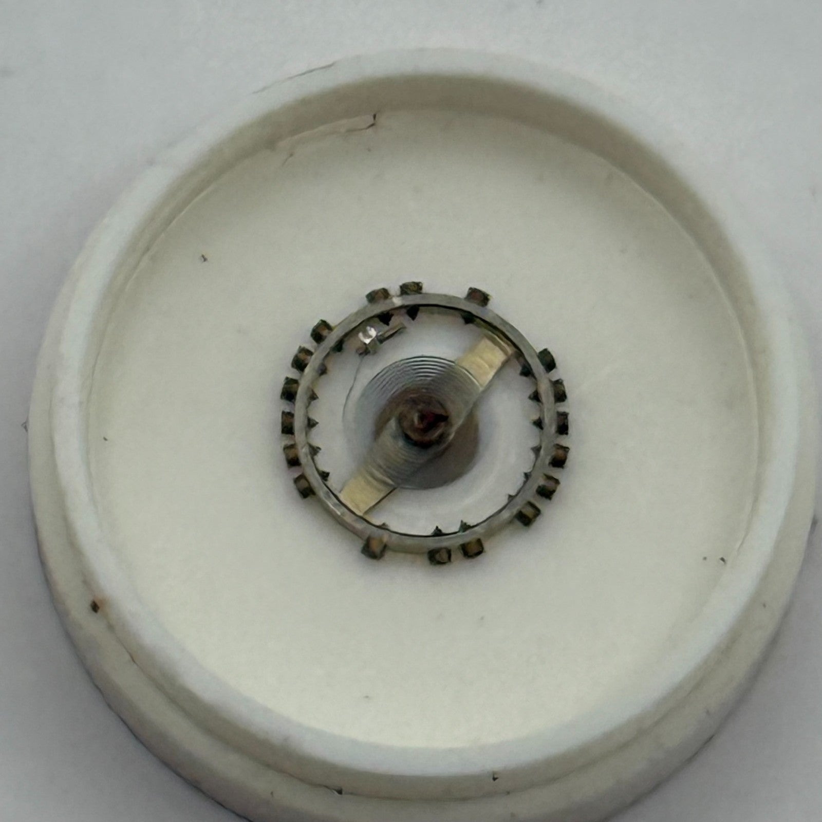 Femga 45 Balance Wheel Complete And Spring 5 1/2''' 1006 M Watch Movement Parts 