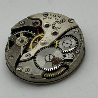 19.7mm Peercee Stauffer S S & Co Manual Wind Swiss Watch Movement PARTS SPARES