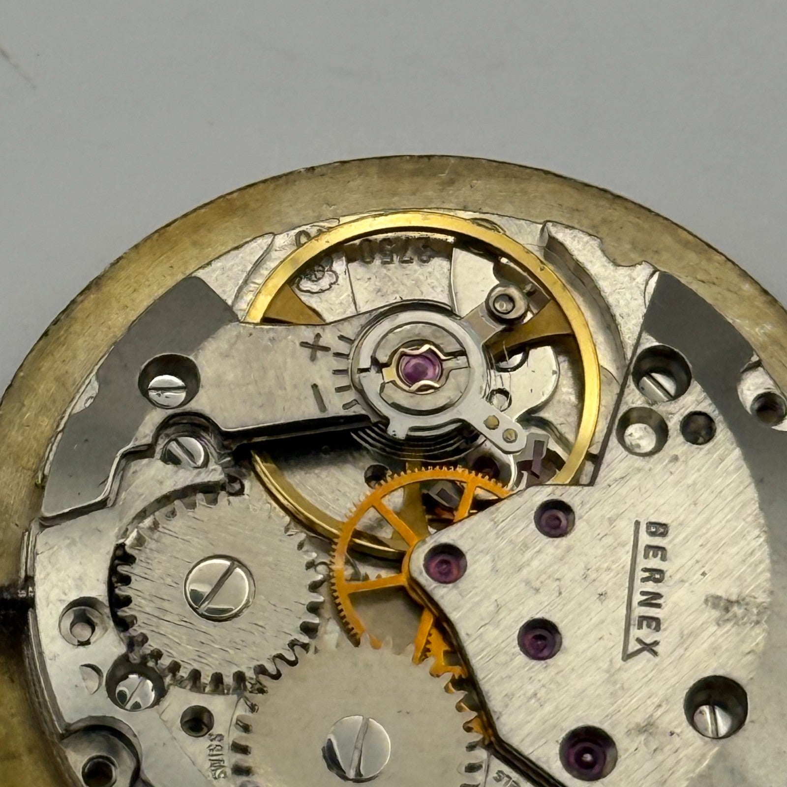 ETA 2750 Watch Movement Bernex Manual Wind Vintage Swiss Parts Repair 25.8mm