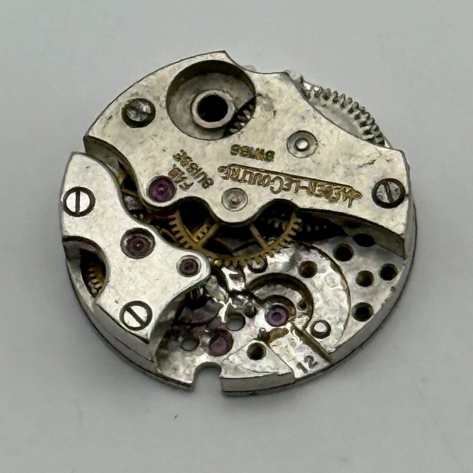 Jaeger Le Coultre 12 Watch Movement x 2 & Spares Vintage Swiss Parts 14.9mm