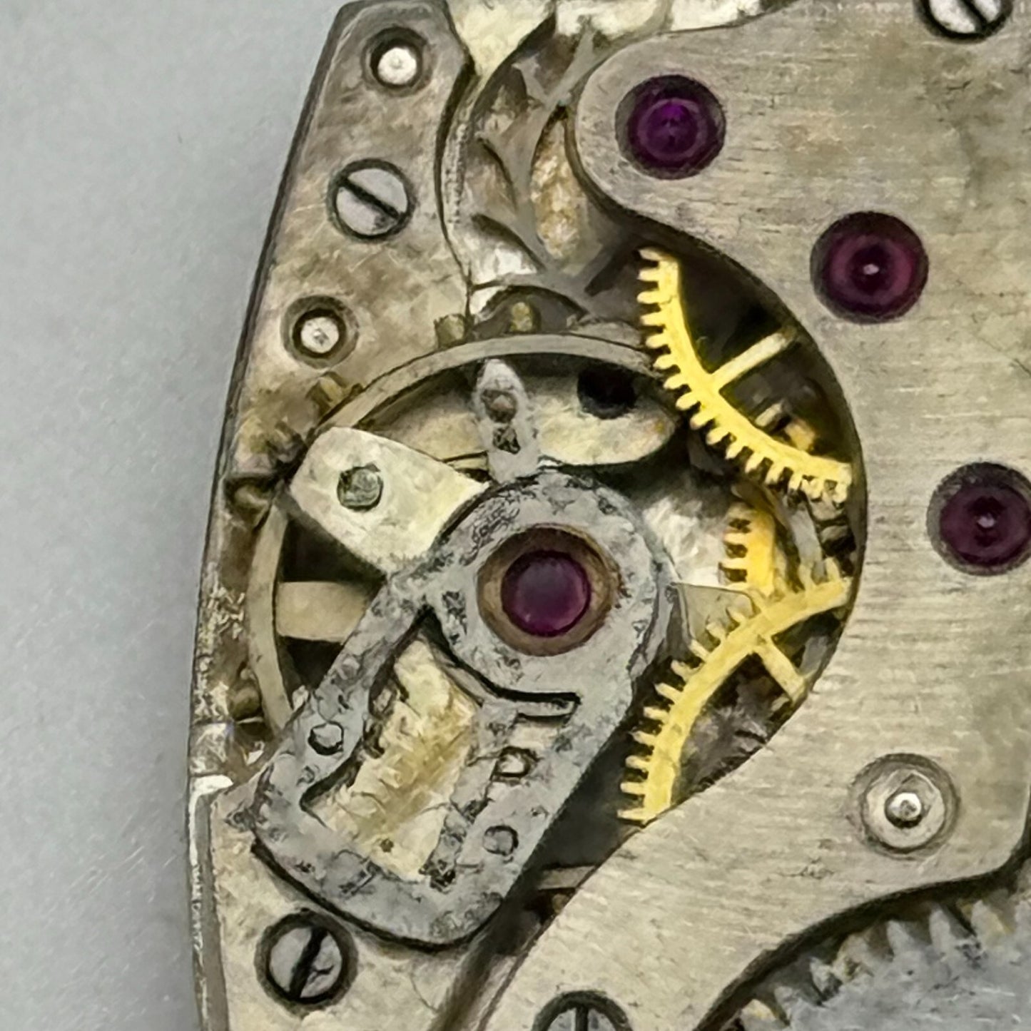 19.2mm Rotary Peseux Tank Watch Movement 15 Jewels Manual Wind 1930s Swiss PARTS