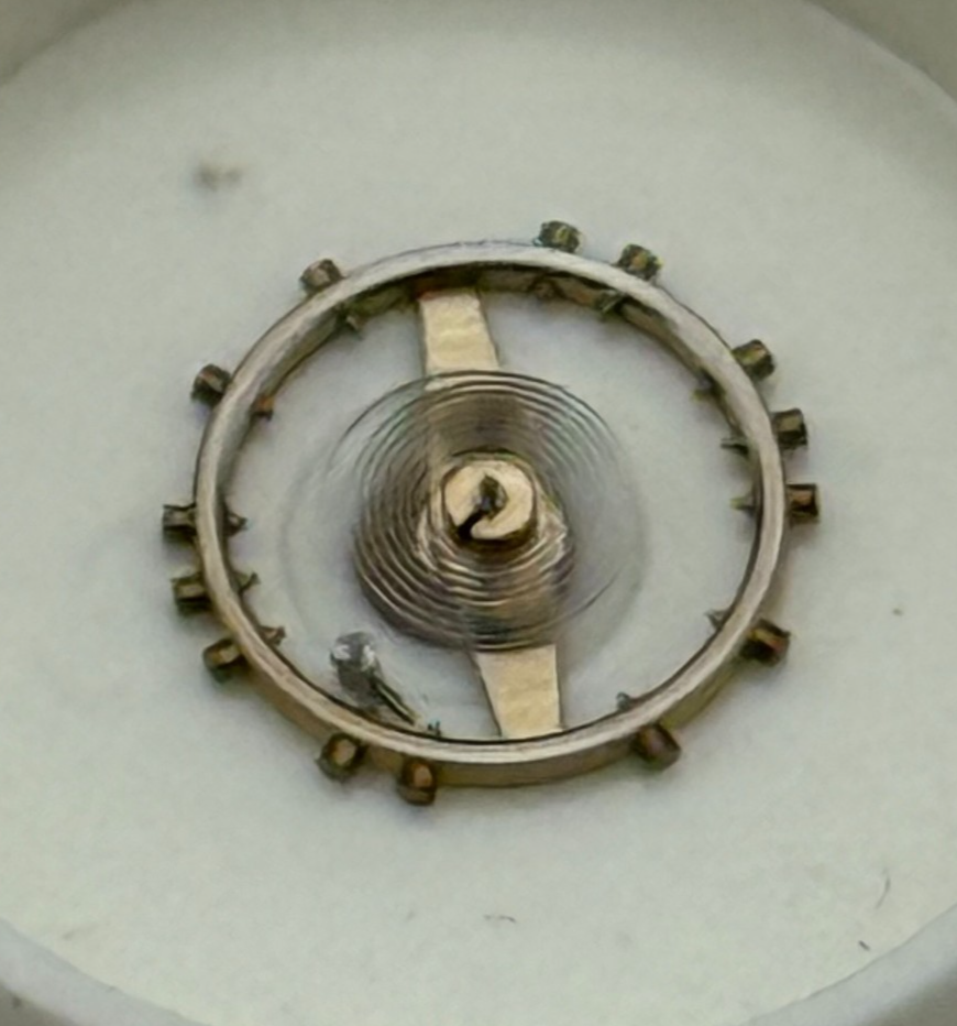 Felsa 4162 Balance Wheel Complete And Spring  1244 M Watch Movement Parts