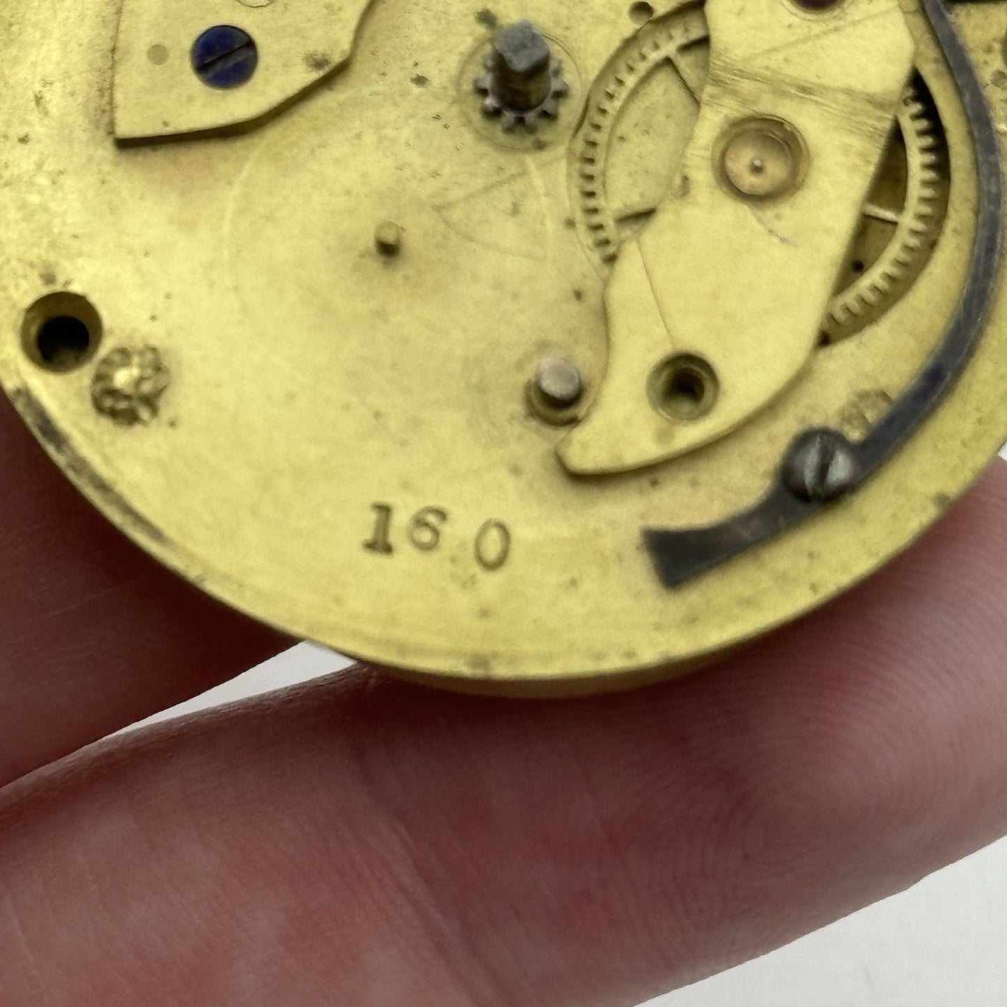 43.3mm Antique Henry Taylor London Quality Fusee Pocket Watch Movement - PARTS