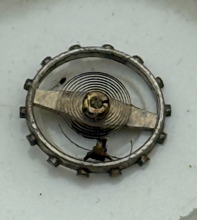 EB 1225 Balance Wheel Complete And Spring 5¼’’’ PL 112 M Watch Movement Parts