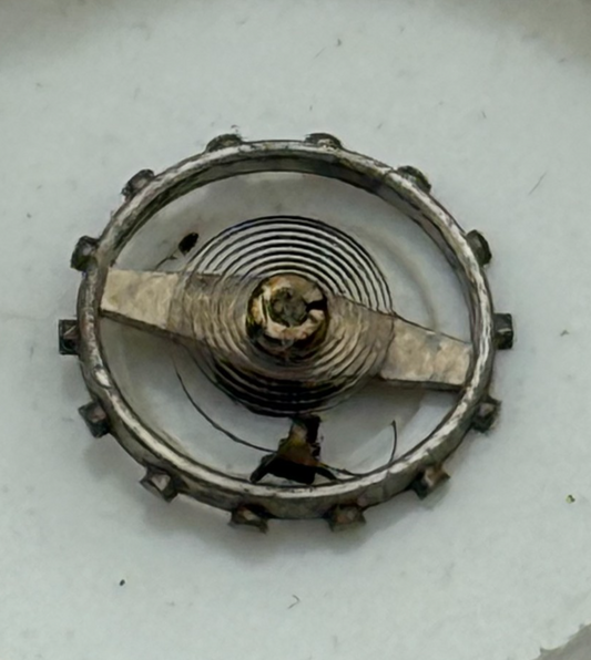 EB 1225 Balance Wheel Complete And Spring 5¼’’’ PL 112 M Watch Movement Parts