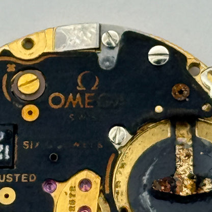 Omega 1434 Quartz Watch Movement 6 Jewels Swiss Vintage Parts Repair 23.8mm