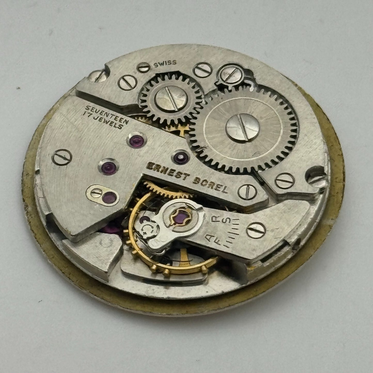 26mm Ernest Borel Incastar Manual Wind 17 Jewels Watch Movement Swiss Made PARTS