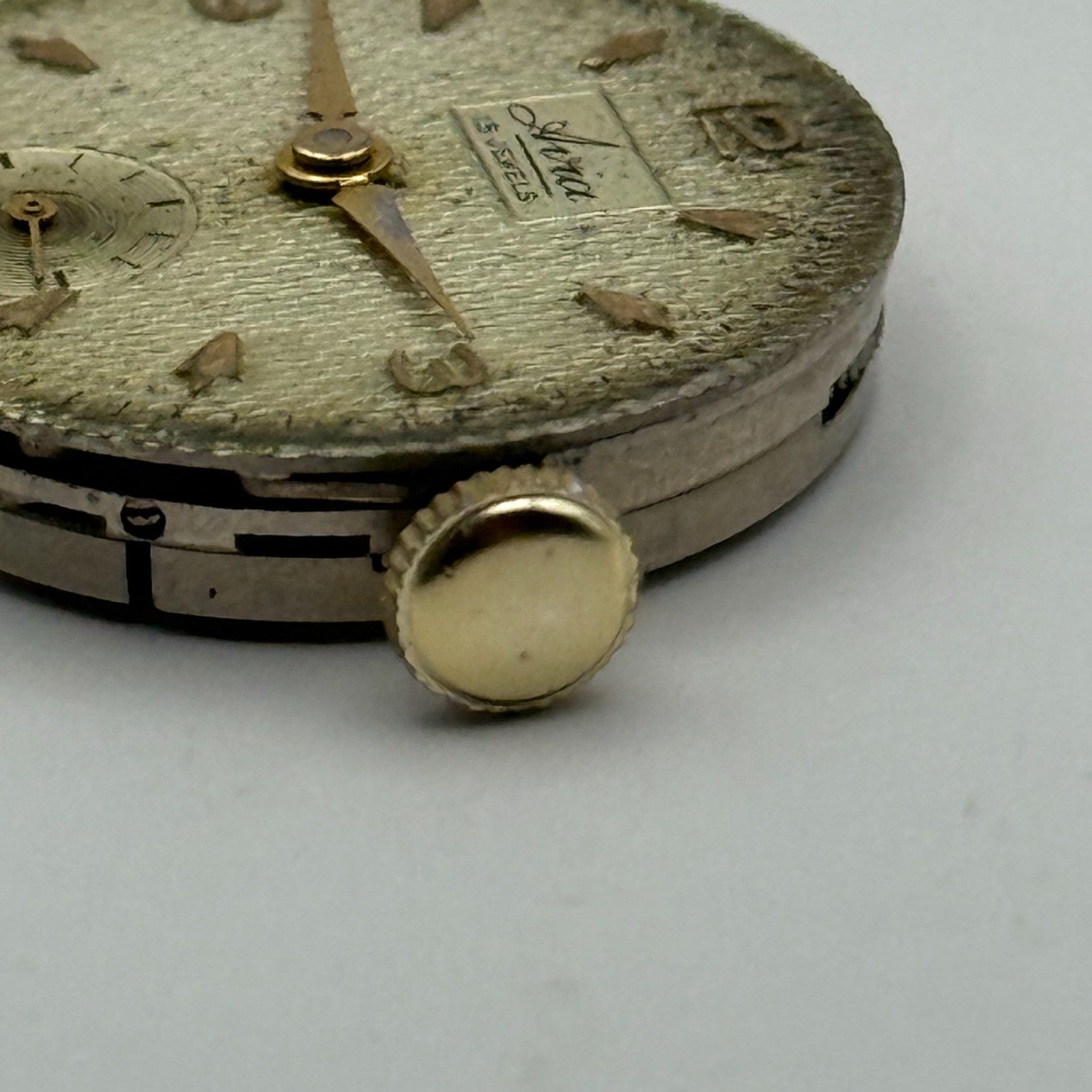 AS 1002 984 Watch Movement Avia Manual Wind Vintage Swiss Parts Repair 23.4mm