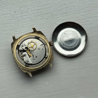 35mm Vintage Ruhla UMF 24-00 Made In GDR Manual Wind Date Watch PARTS / REPAIR