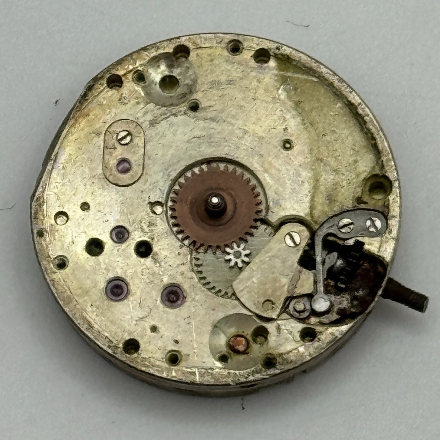 19.7mm Balance Intact 15 Jewels Manual Wind Watch Movement Swiss Vintage PARTS