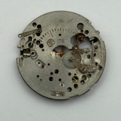 FHF 175 Watch Movement Manual Wind Vintage Swiss Incomplete Parts Repair 26.9mm
