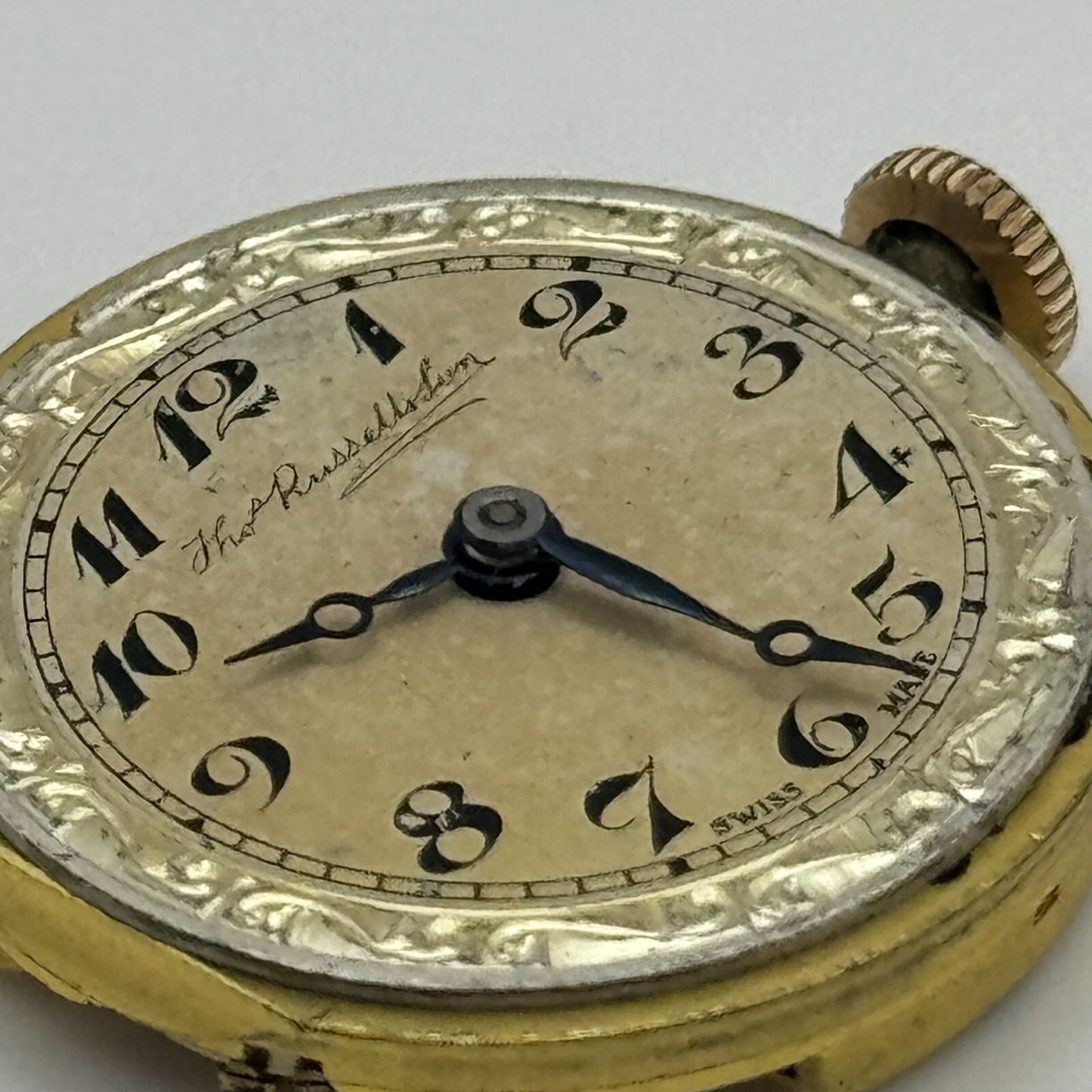 23.6mm Thomas Russell & Son Premier Balance Ok 7 Jewels Watch Movement PARTS