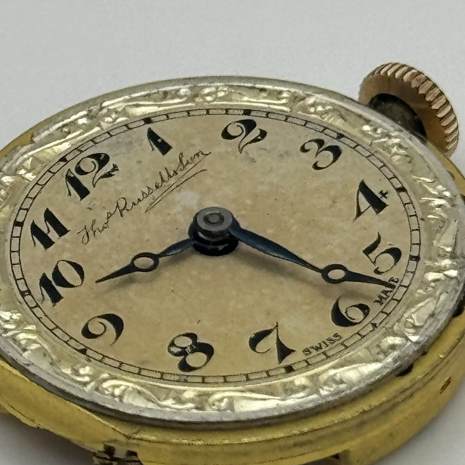 23.6mm Thomas Russell & Son Premier Balance Ok 7 Jewels Watch Movement PARTS