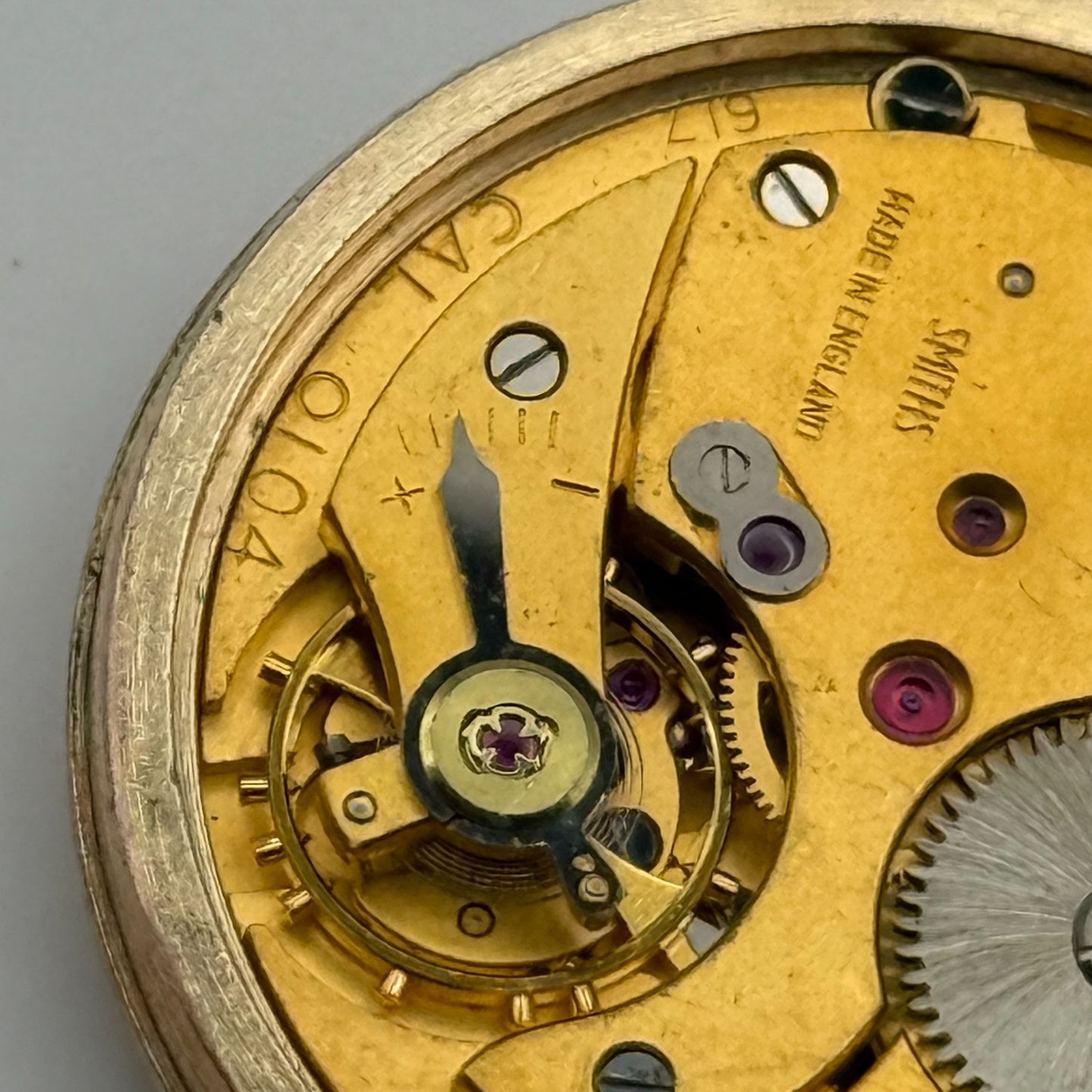 Smiths Imperial 617 Cal 0104 Watch Movement Running Manual Wind Parts 31.4mm