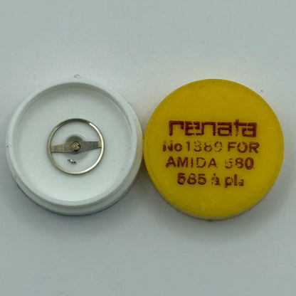 Amida 580, 585 Balance Wheel Complete And Spring 1389 Watch Movement Parts NOS